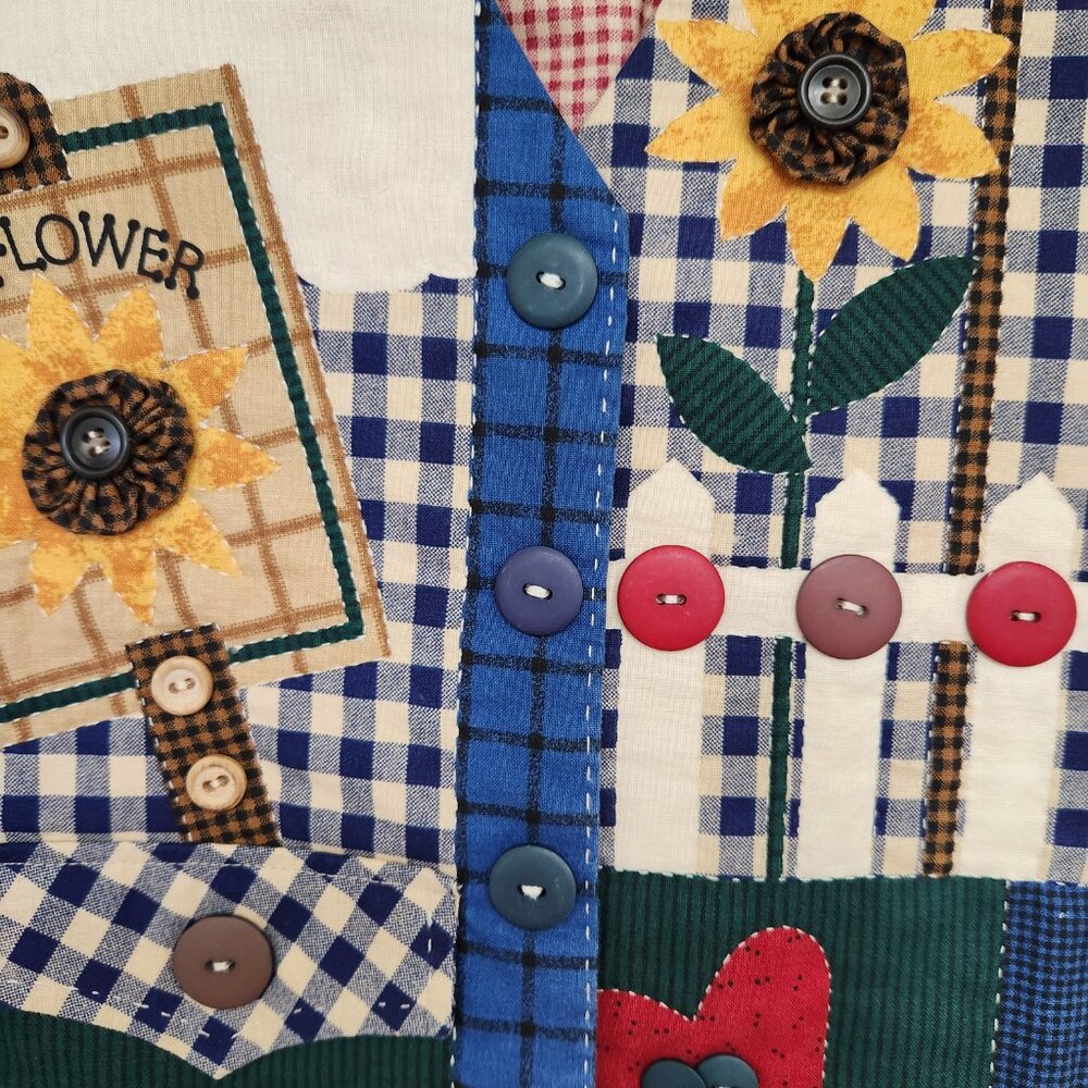 Unbranded Sunflower Patchwork Vest - image 2